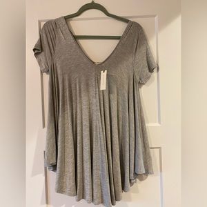 Anthropologie Grey short sleeve